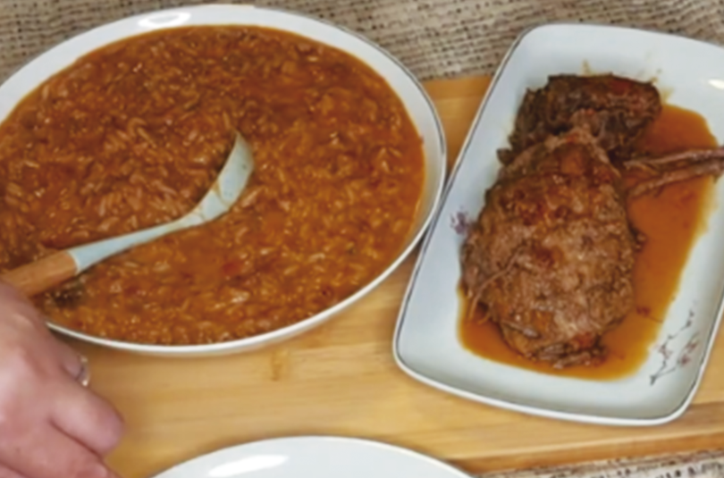 Fraldinha com arroz cremoso Fraldinha com arroz cremoso